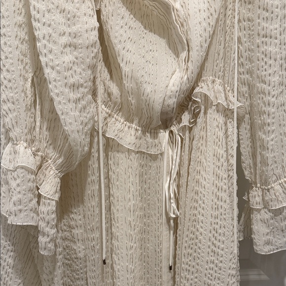 Chloe Cream Ruffle Maxi Dress - Picture 3 of 8